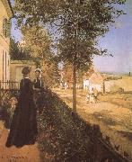 Camille Pissarro, The road from versailles at Louveciennes